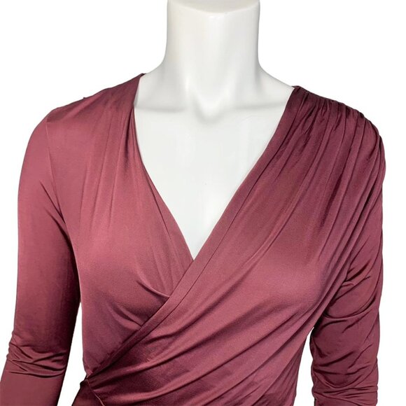 NWT ROBERT RODRIGUEZ Asymmetrical Hem Wrap Dress - Picture 5 of 7